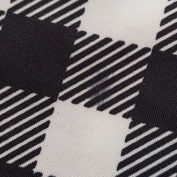 Womans Pullover Fit & Flare Dress Striped Black/White - Picture 11 of 11